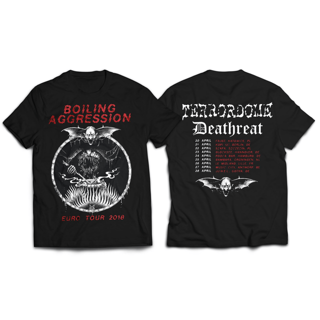 T-shirt - Deathreat / Terrordome- Boiling Aggression Tour