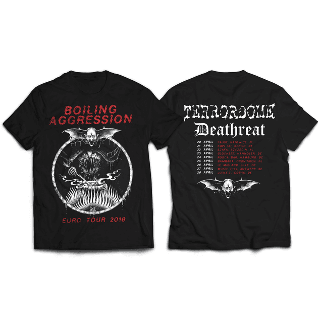T-shirt - Deathreat / Terrordome- Boiling Aggression Tour